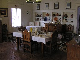 The dining room at the Casa De Gailvan